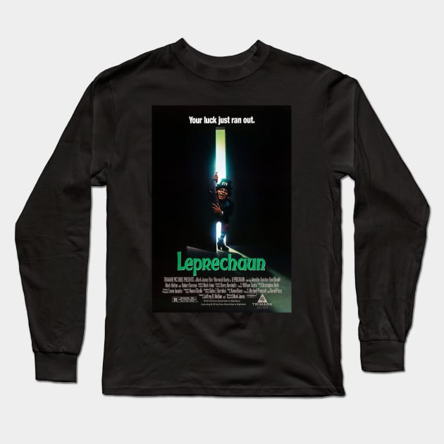 Leprechaun Movie Poster Long Sleeve T-Shirt by petersarkozi82@gmail.com